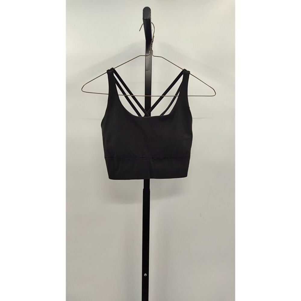 Quince Women Power-Up Long Line Strappy Sports Bra Black S
